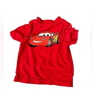Disney Cars red swim top size 12 months collectible old Navy collaboration